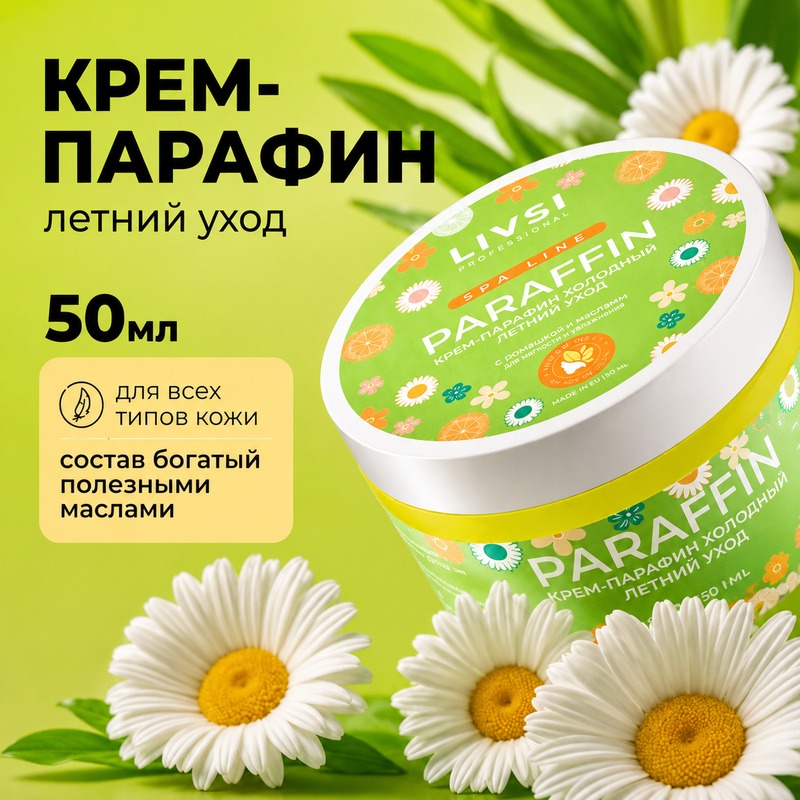 Livsi Cream paraffin Летний уход 50ml