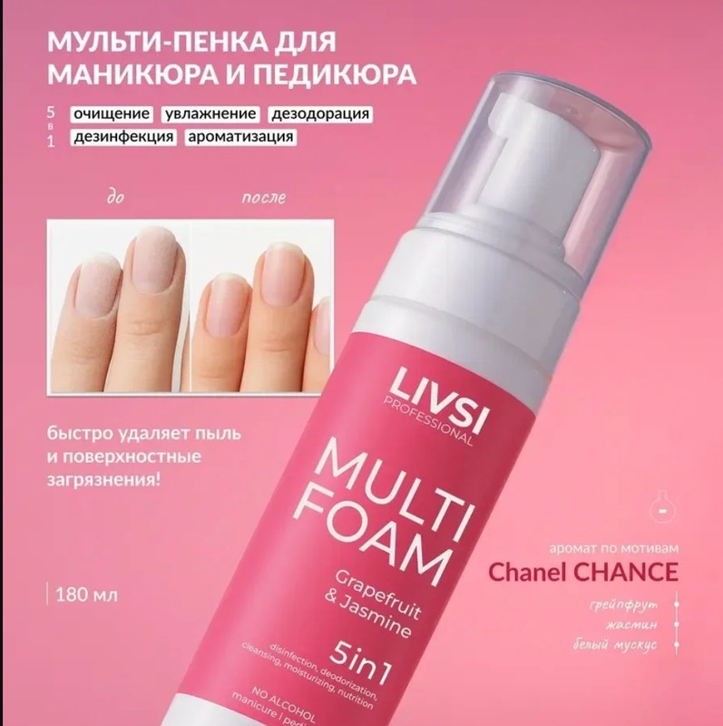 Multi Foam Grapefruit & Jasmine 5в1 180 мл
