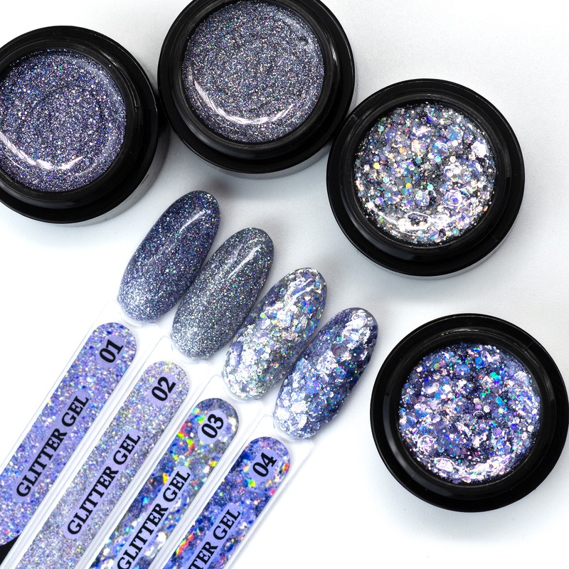 Глиттер гель Enigma 001 5г 2