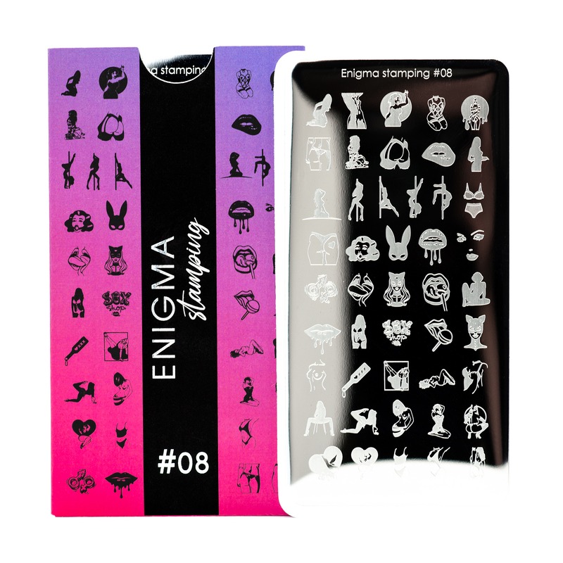 Enigma пластина для стемпинга 008