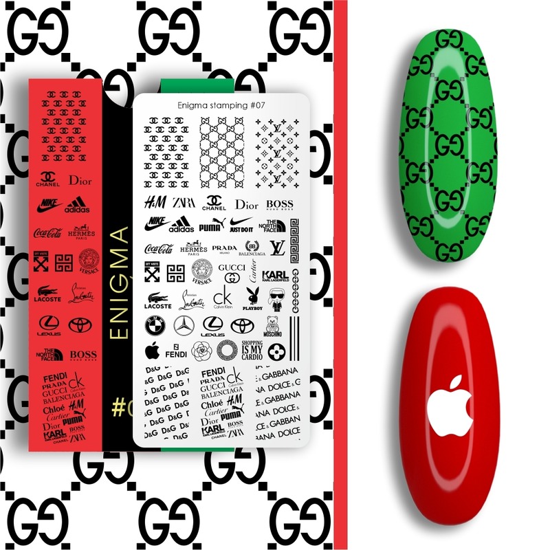 Enigma пластина для стемпинга 007