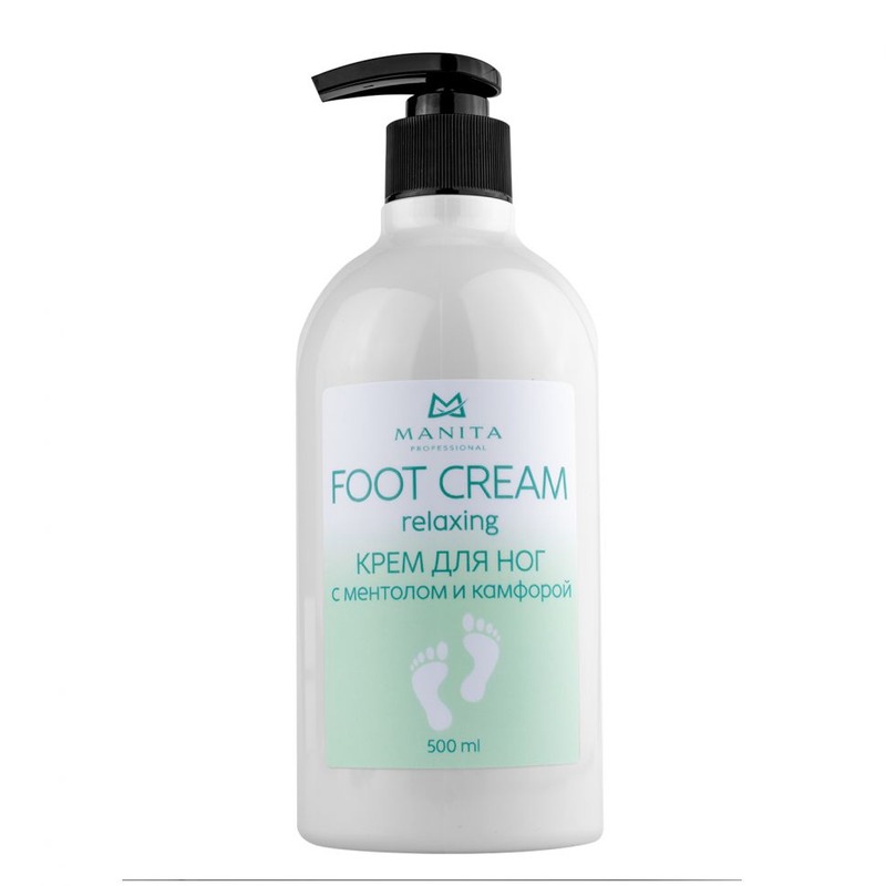 MANITA PROFESSIONAL Крем для ног с ментолом и камфорой 500 ml