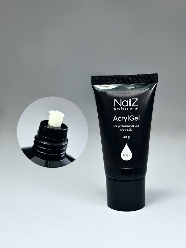 Акригель NailZ Milky, 30 мл