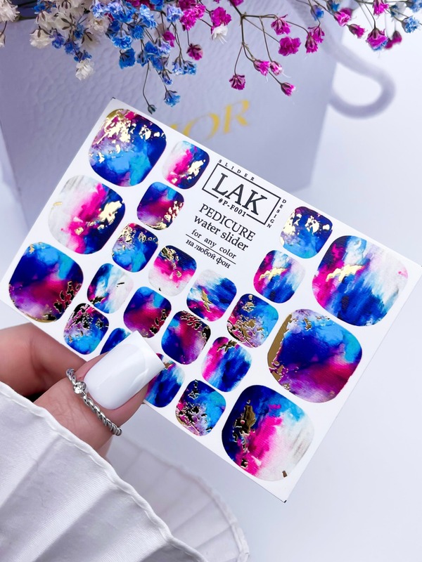 Слайдер-дизайн для педикюра #P-F001