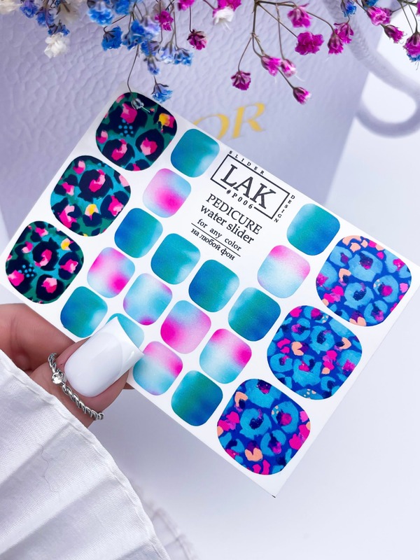 Слайдер-дизайн для педикюра #P006