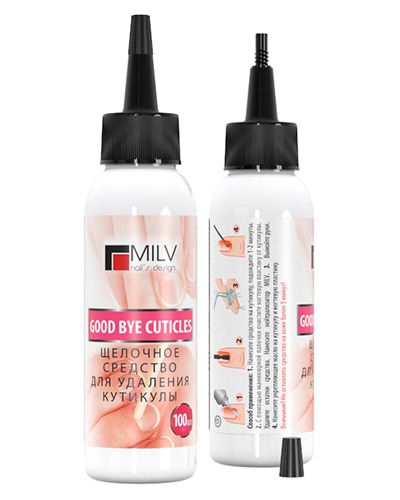 Milv Средство для удаления кутикулы "ЩЕЛОЧНОЕ" 100 мл