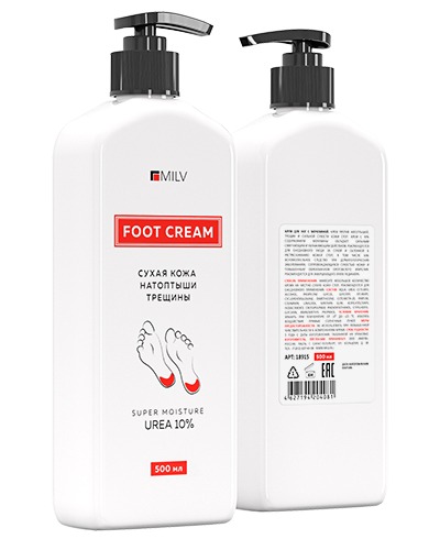 Крем Milv для ног с мочевиной 500мл