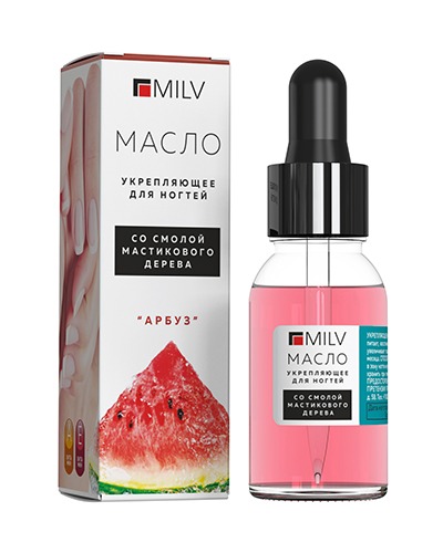 Масло для кутикулы Milv Укрепляющее "Арбуз" 15 мл