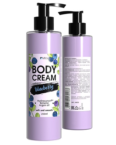 Крем Milv для тела "Черника" 250 мл