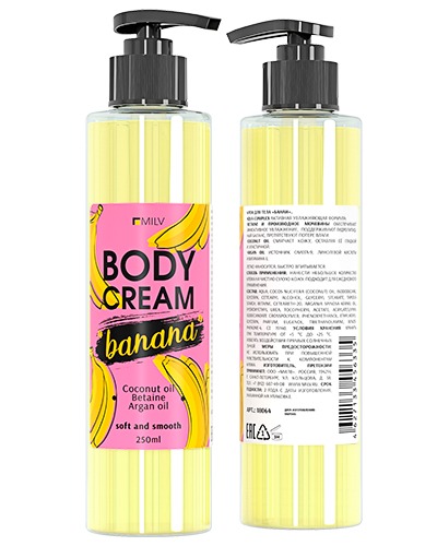 Крем Milv для тела "Банан" 250 мл