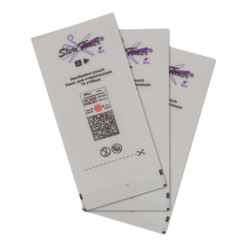 STERITIMER Крафт-пакет БЕЛЫЕ ECO Комби 75*150 100шт
