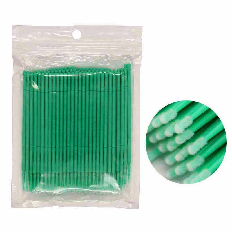 Микробраши NailArt Зеленые 2мм 100шт