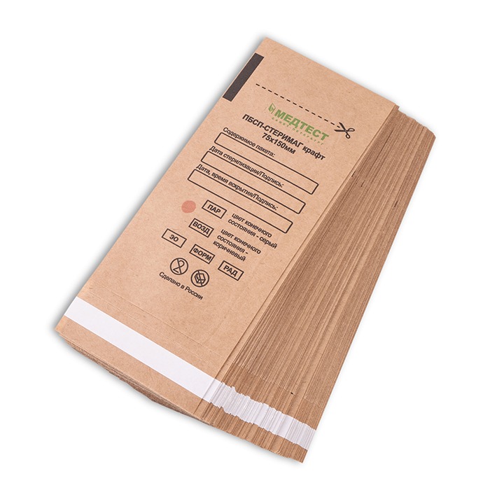 "Медтест" крафт пакет 75*150 100шт