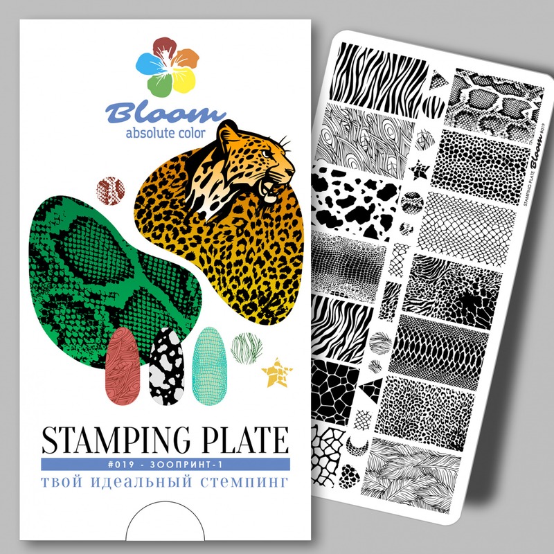 Пластина Bloom для стемпинга 019