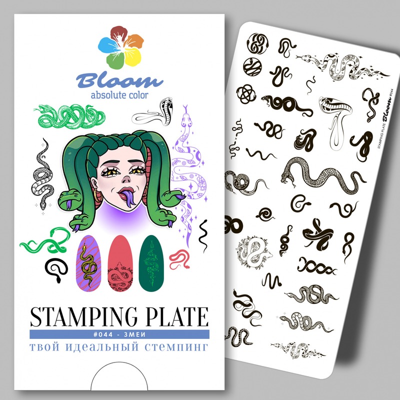 Bloom пластина для стемпинга №044