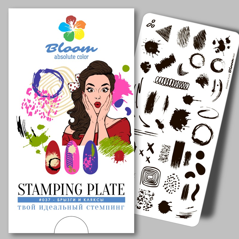 Bloom пластина для стемпинга №037
