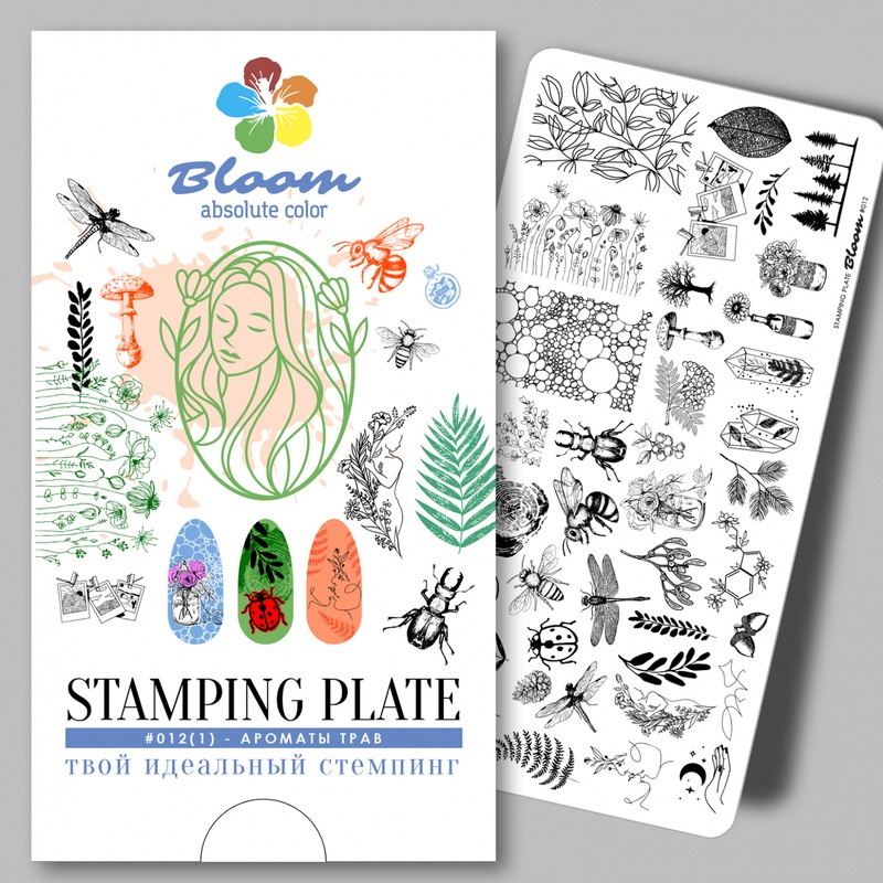 Bloom пластина для стемпинга №012