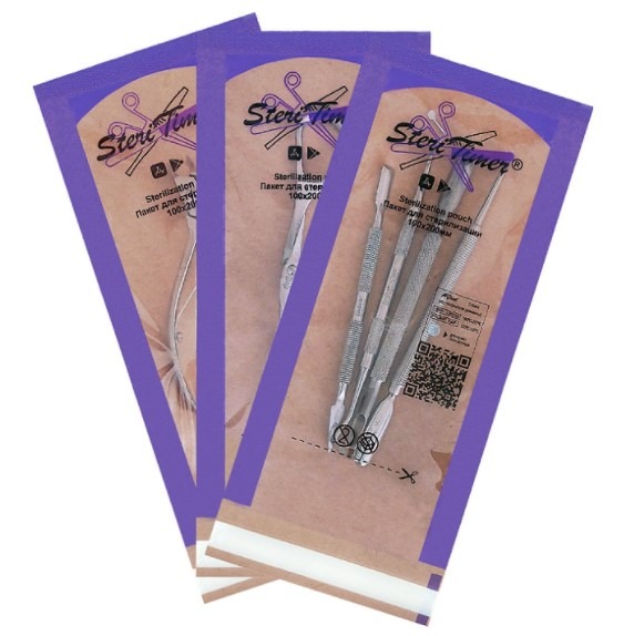 STERITIMER Крафт-пакет комбинированный 100*200 (100 шт в уп.)